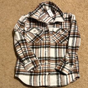 NWT Franki Plaid Shacket